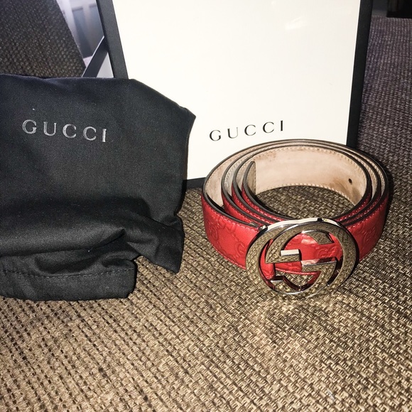 gucci guccissima belt with interlocking g